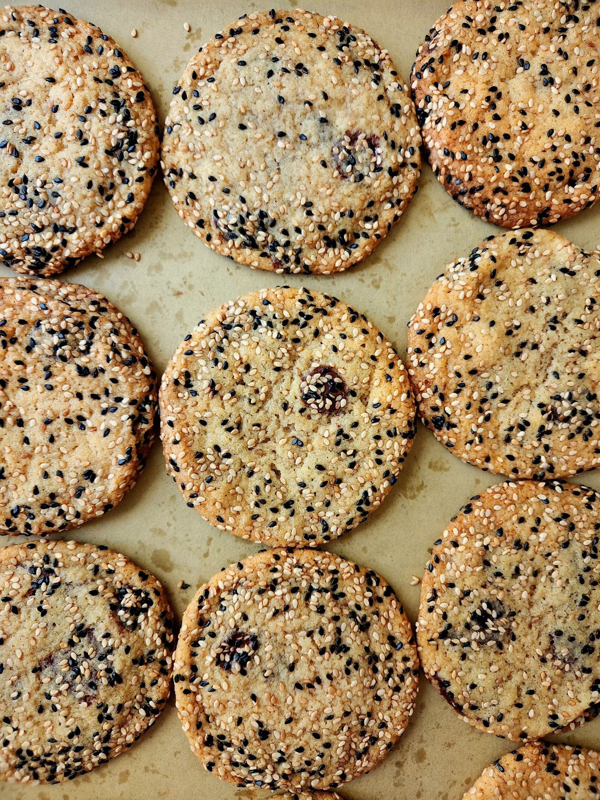 Sesame Tahini cookie with dark chocolate and sea salt - 1 dozen