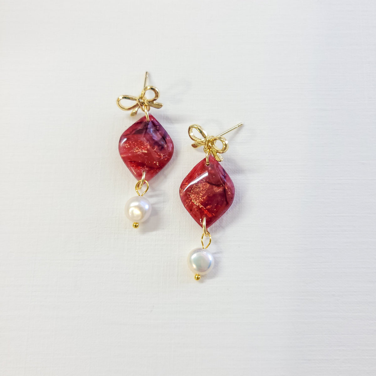 Crimson Agate Pointed Drop