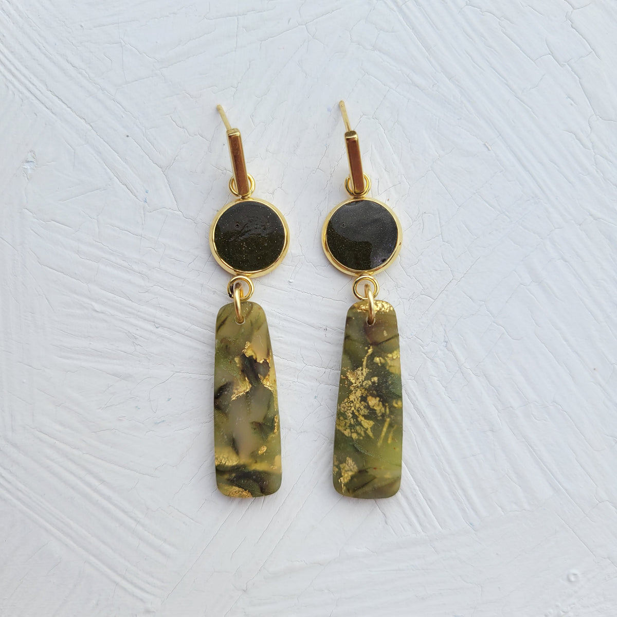 Olive Green Slim Dangle