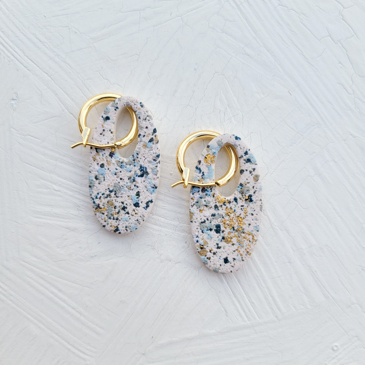 Blue Terrazzo Hoop