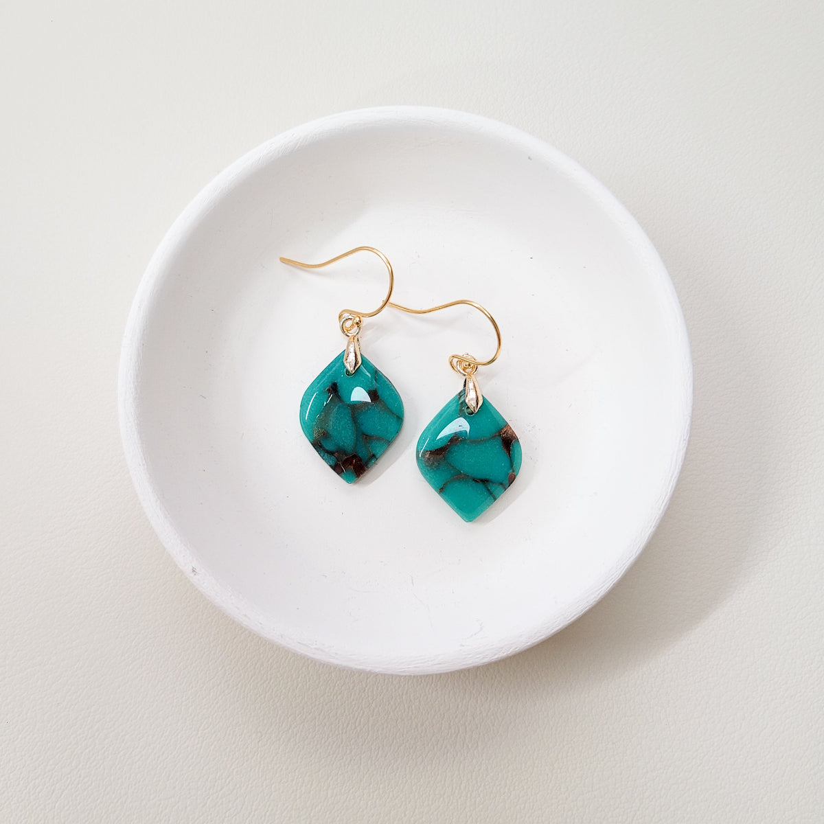 Turquoise Mini Pointed Drop