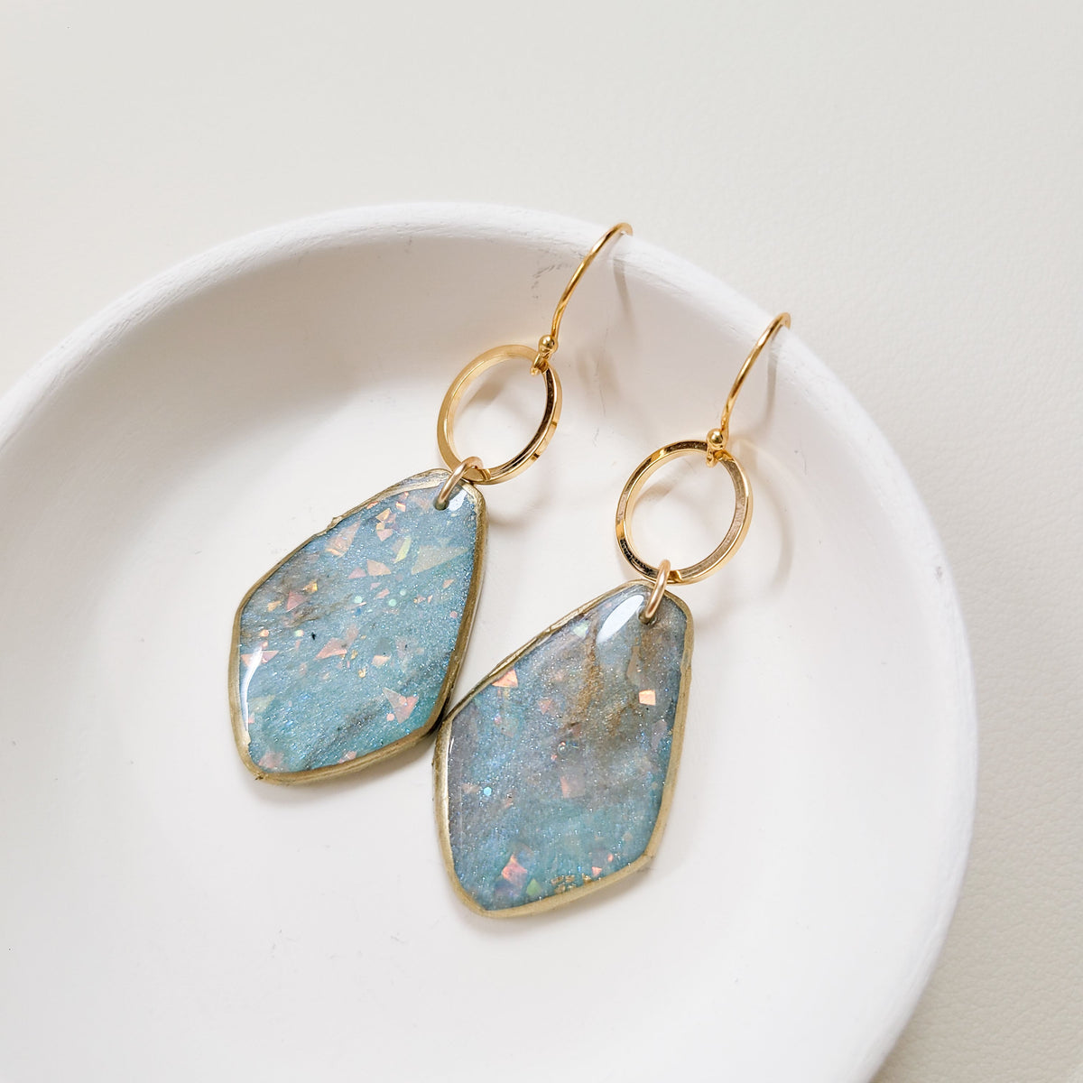 Blue Opal Teardrop