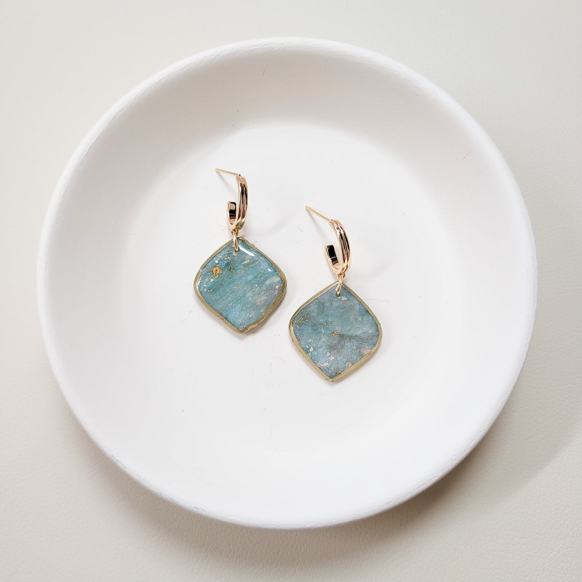 Blue Opal Pointed Drop
