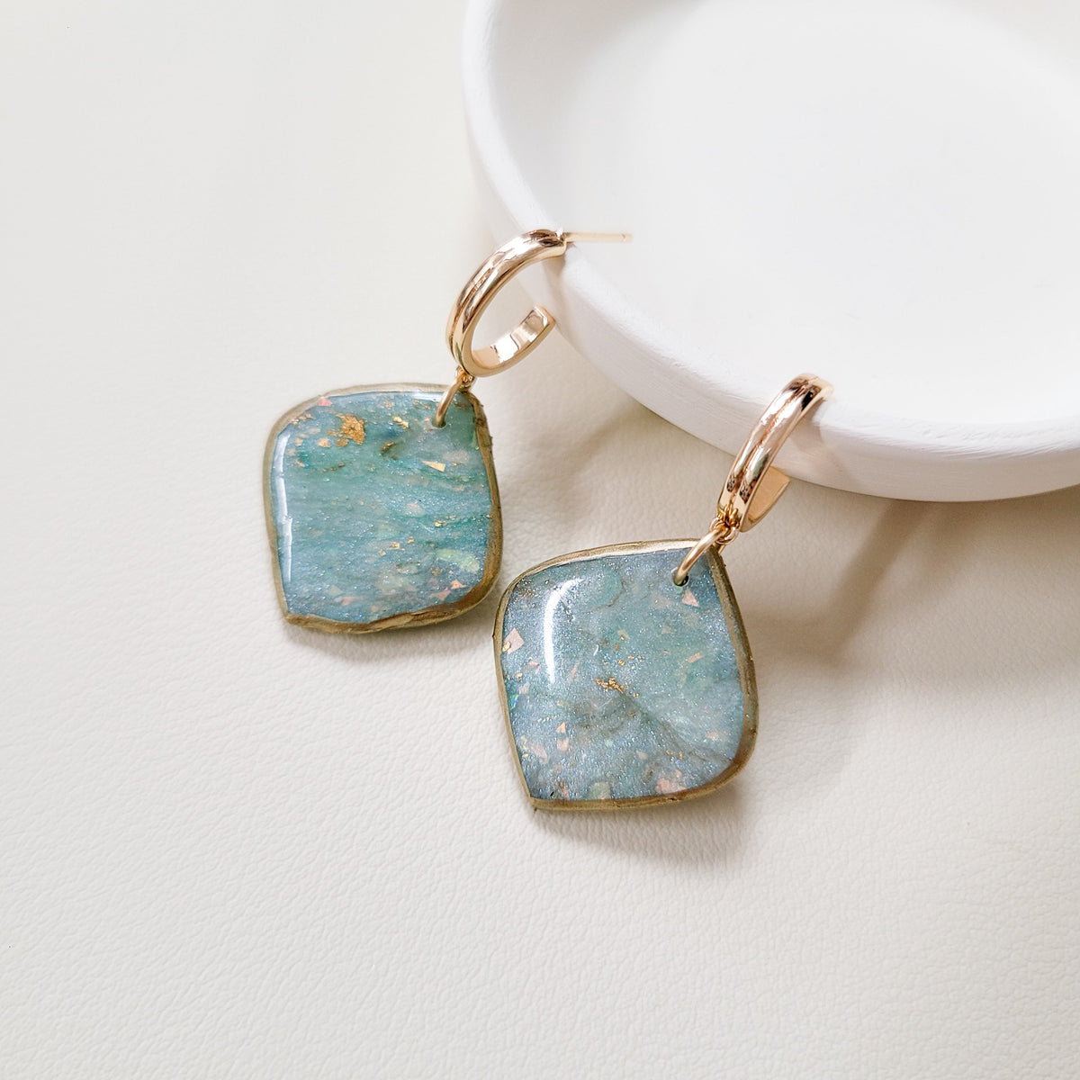 Blue Opal Pointed Drop