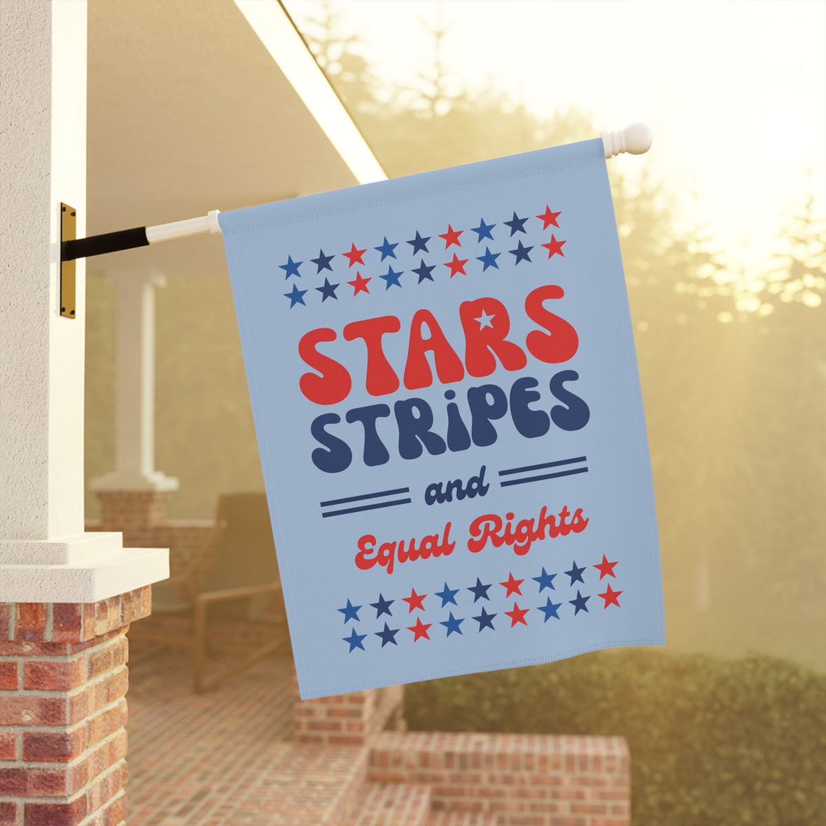 Stars Stripes and Equal Rights Patriotic Flag