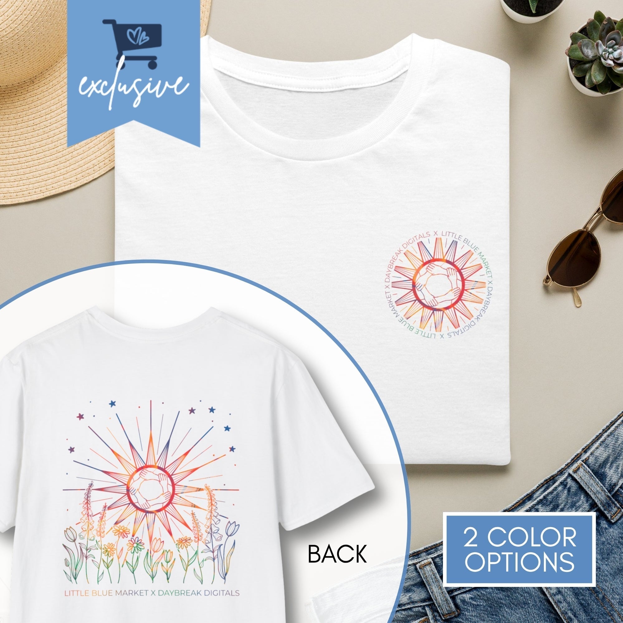 Little Blue Market X Daybreak Digitals Exclusive Launch Tee