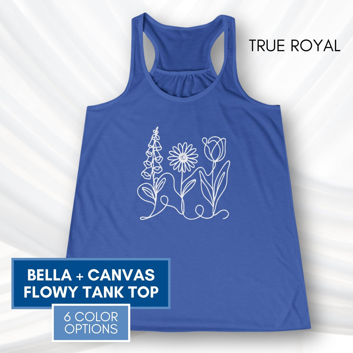 Foxglove Daisy Tulip Racerback Tank Top | Women&