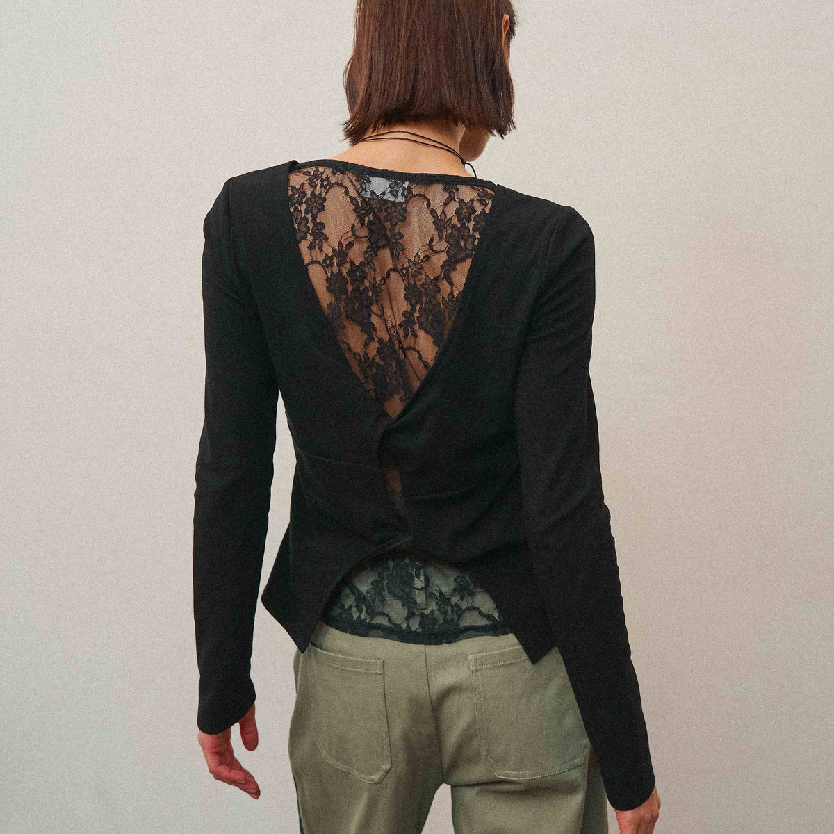 Pre-Order: The Able Lace Back Long Sleeve Top