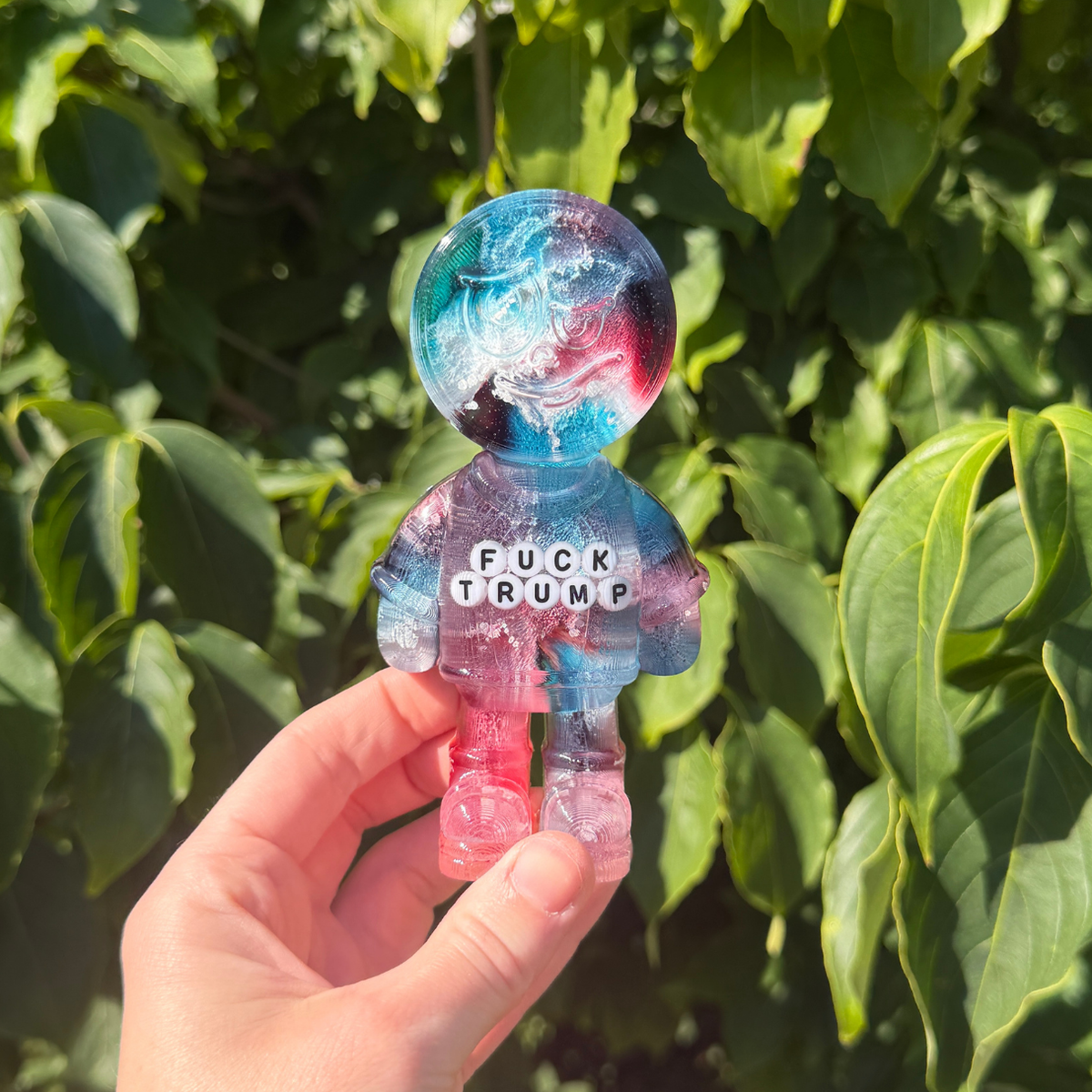 Handmade Resin Emotion Character | Fuck Trump