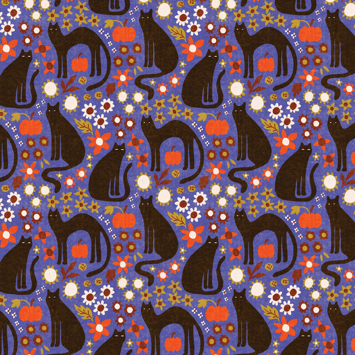 Morticia Blue Organic Quilting Cotton