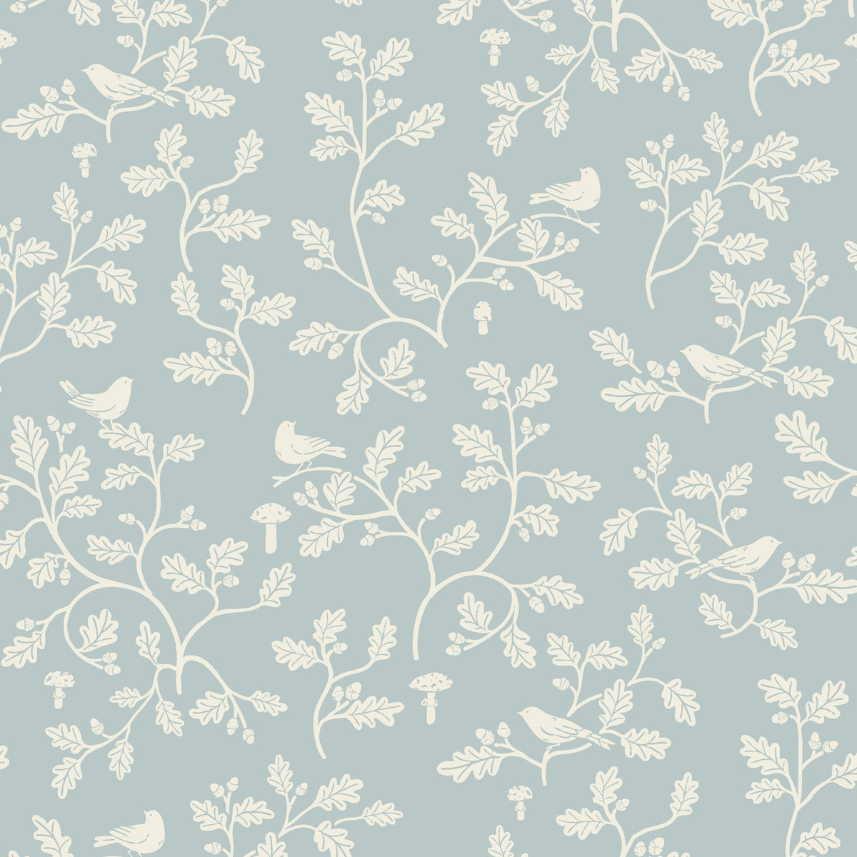 Woddland Oak Blue Flannel