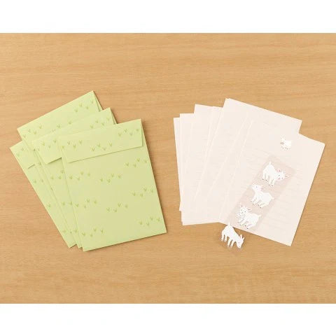 Stationery Set With Stickers- Goat