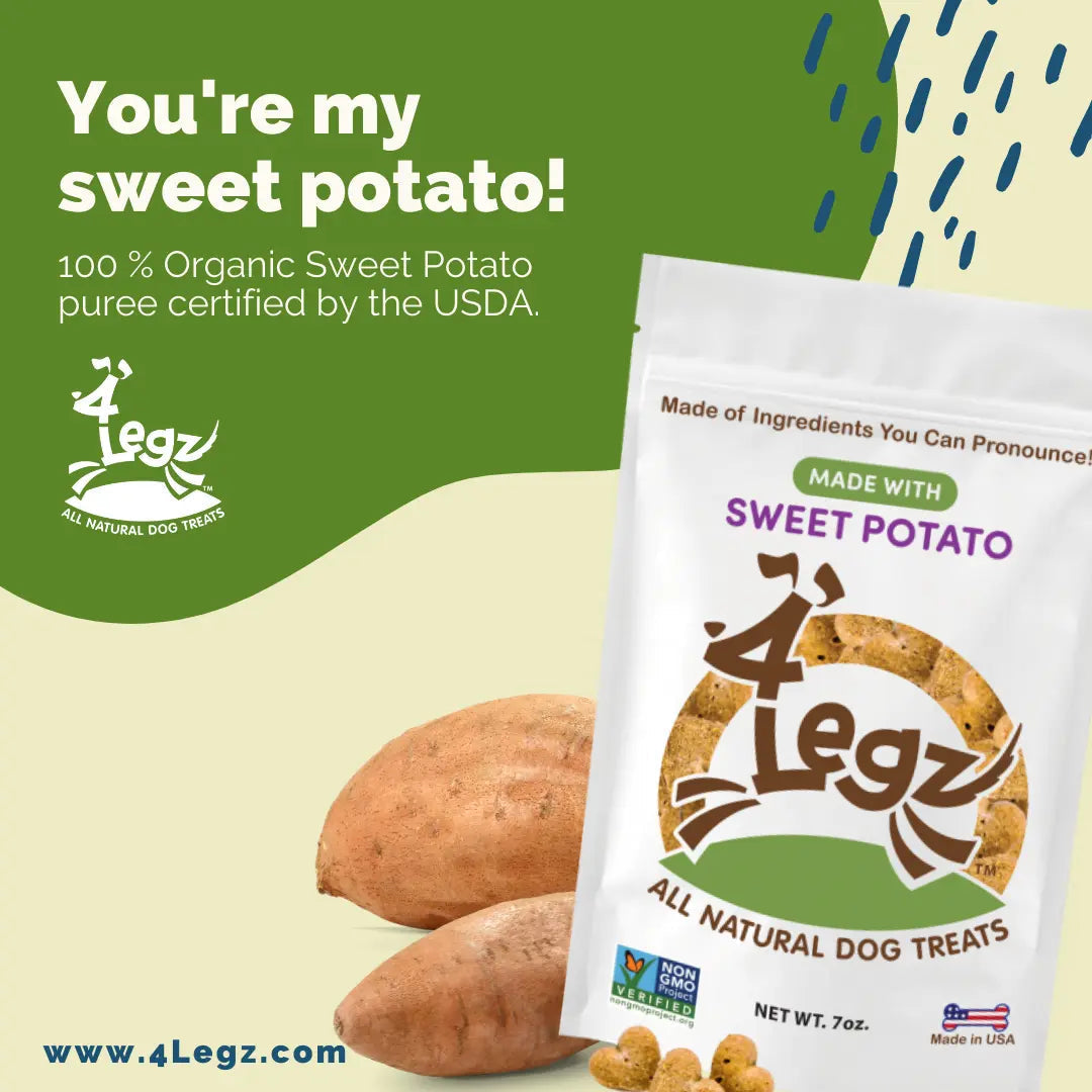 Sweet Potato Dog Treats - Healthy and Delicious Canine Snack - 4Legz