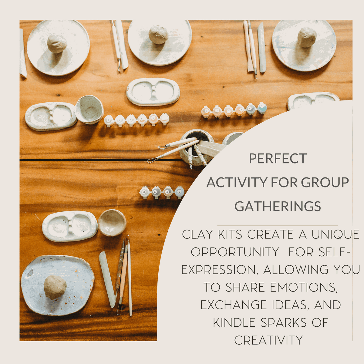 Deluxe Clay Date Activity Kit- Clay Kit for Two