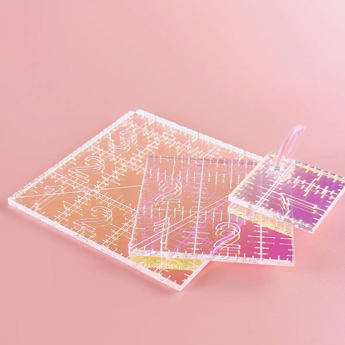 Mini Squares Set - Iridescent Quilting Rulers