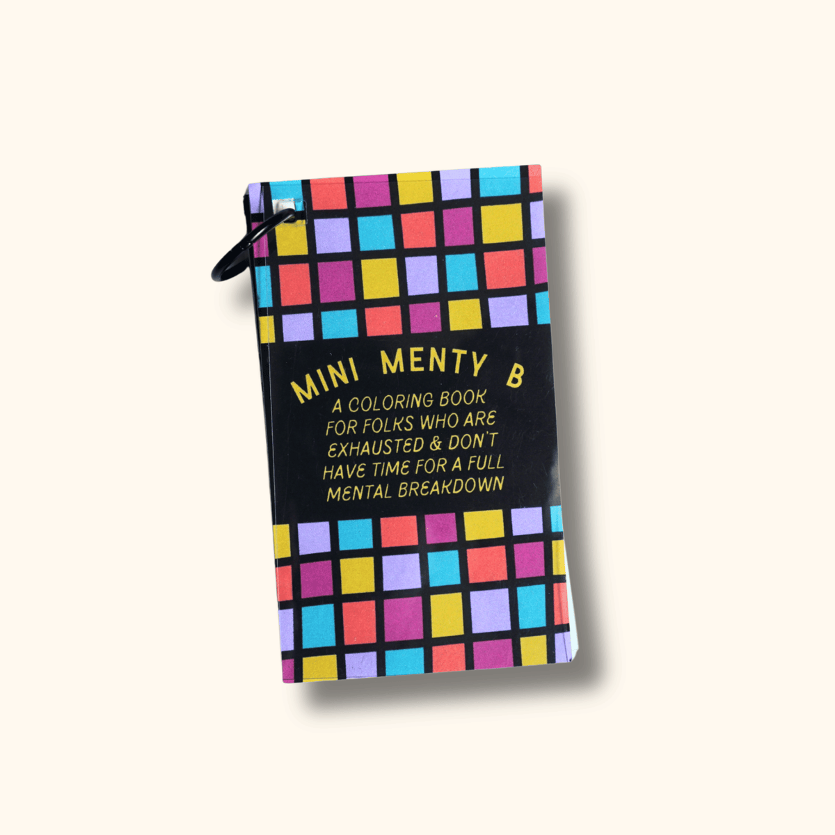 Mini Menty B, Tiny Portable Coloring Book, Pocket Pages to Color for Anxiety