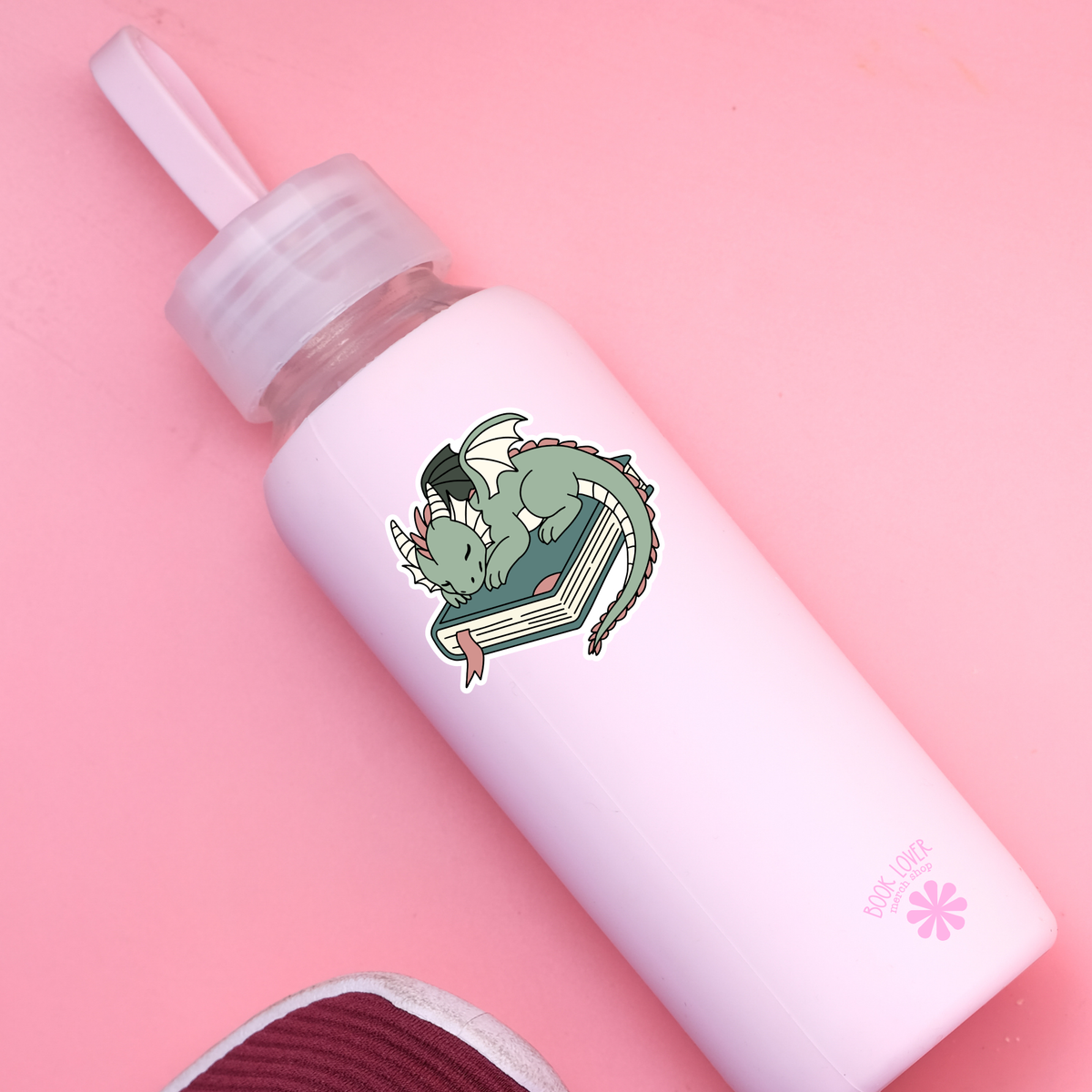 Sleeping Dragon Book Sticker | Fantasy Reader Gift