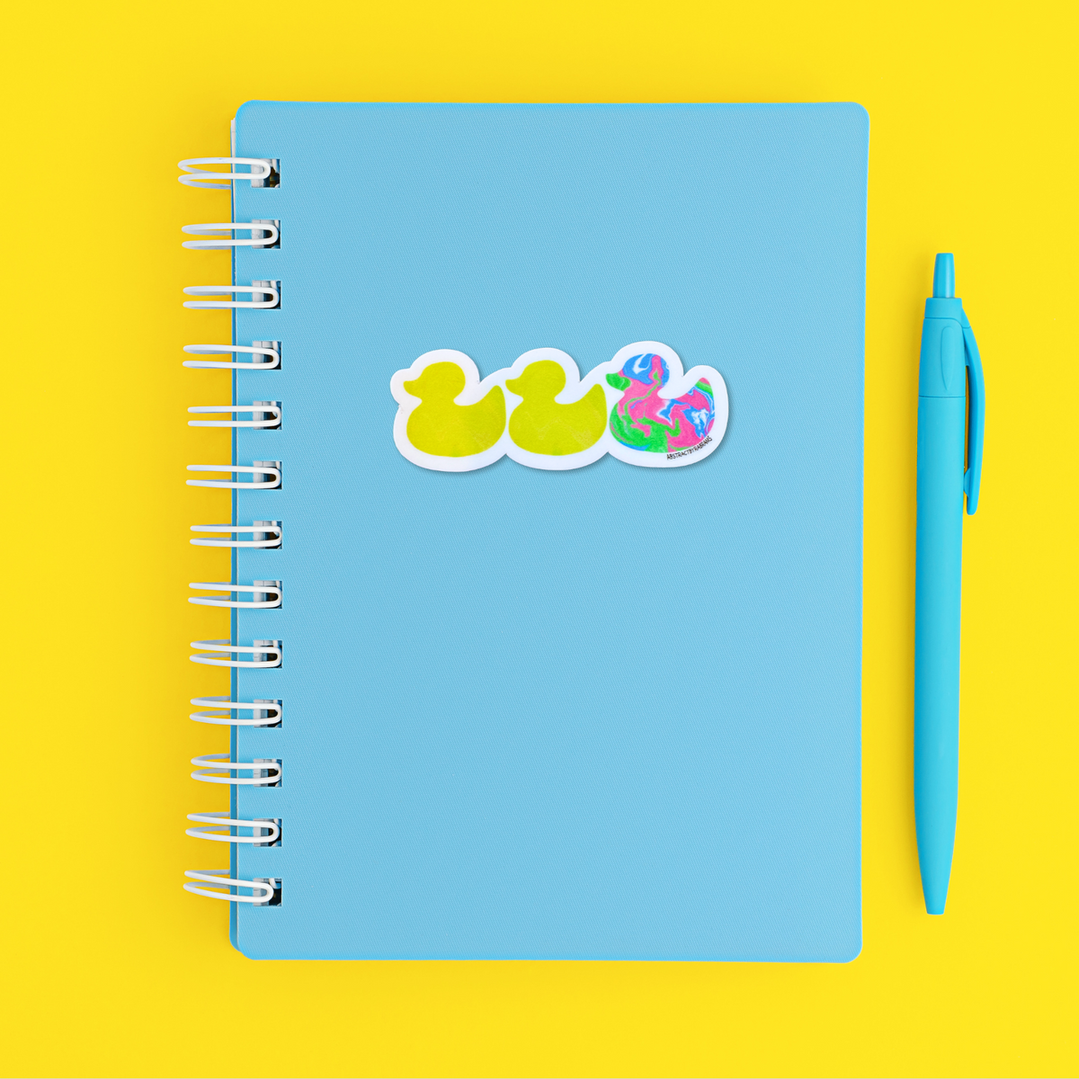 Duck Duck Polysexual Duck Sticker - Duck Duck Gray Duck - Duck Duck Pride Duck - Polysexual Pride 3.5"x1.5"