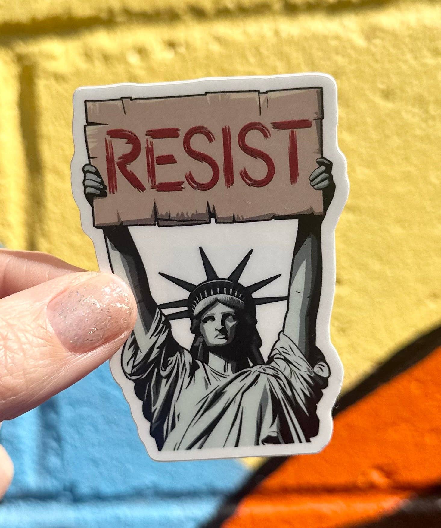Hilarious Humanitarian - Resist Sticker