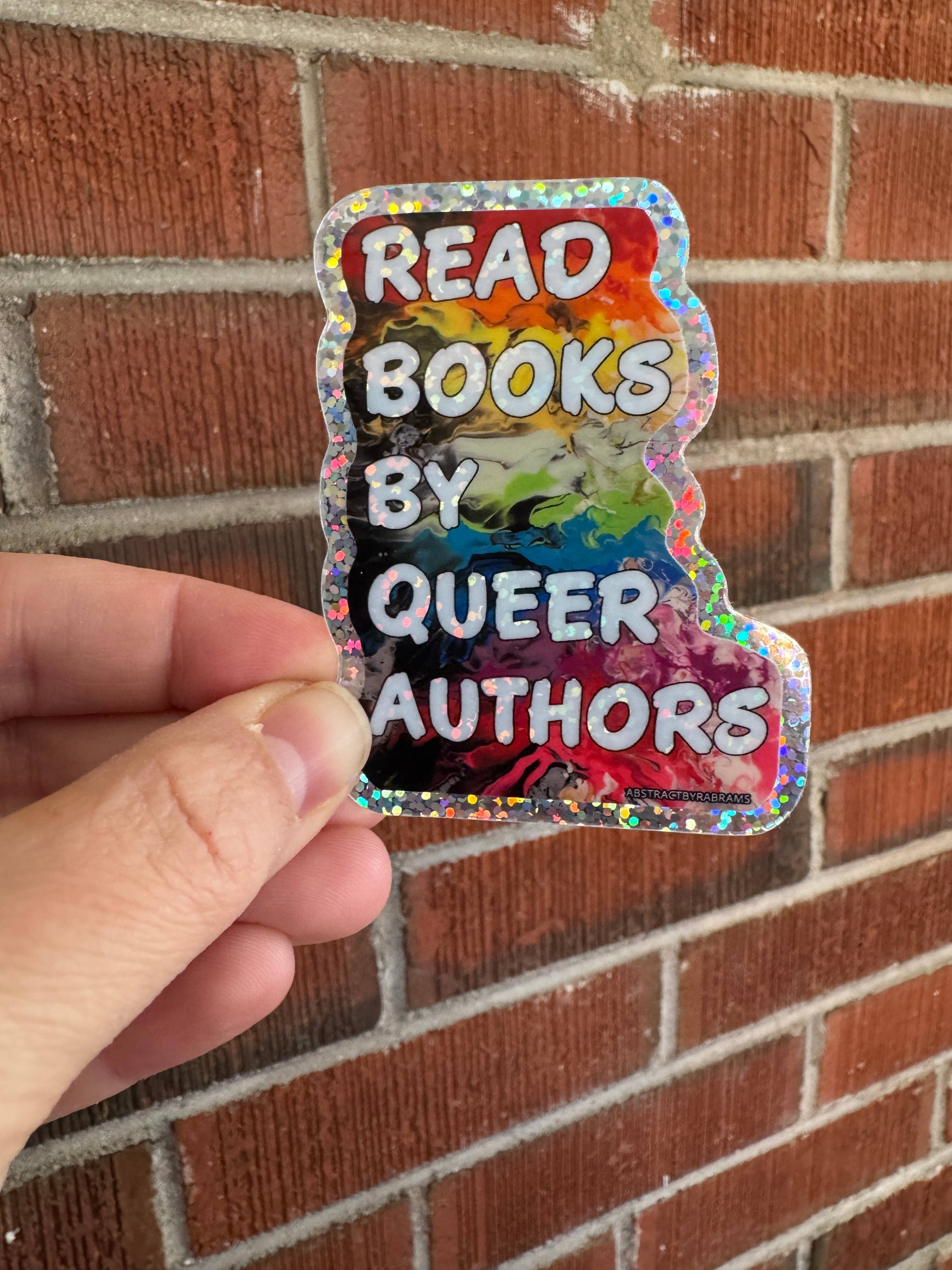 Holographic sticker with text &