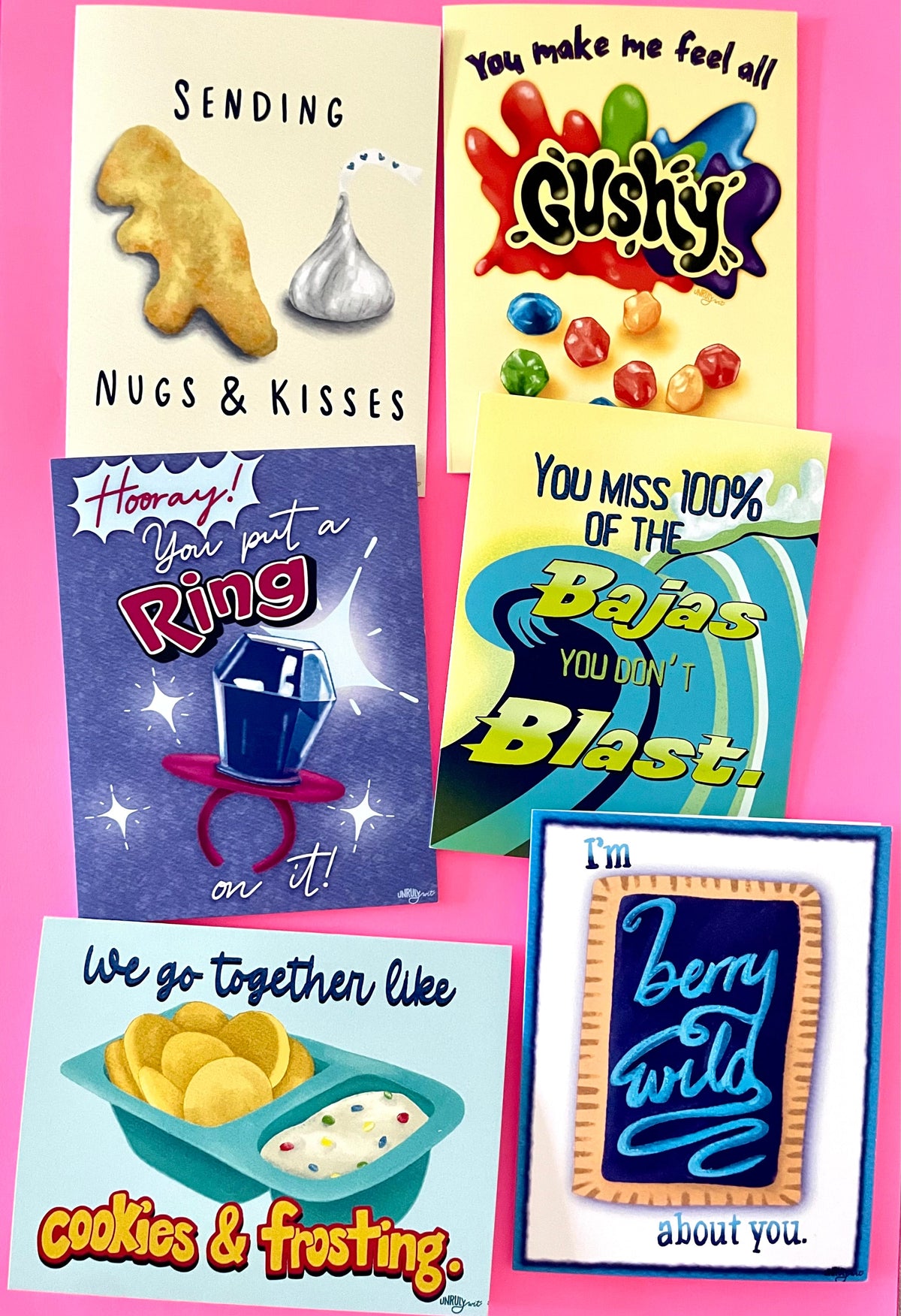 Nugs & Kisses Greeting Card