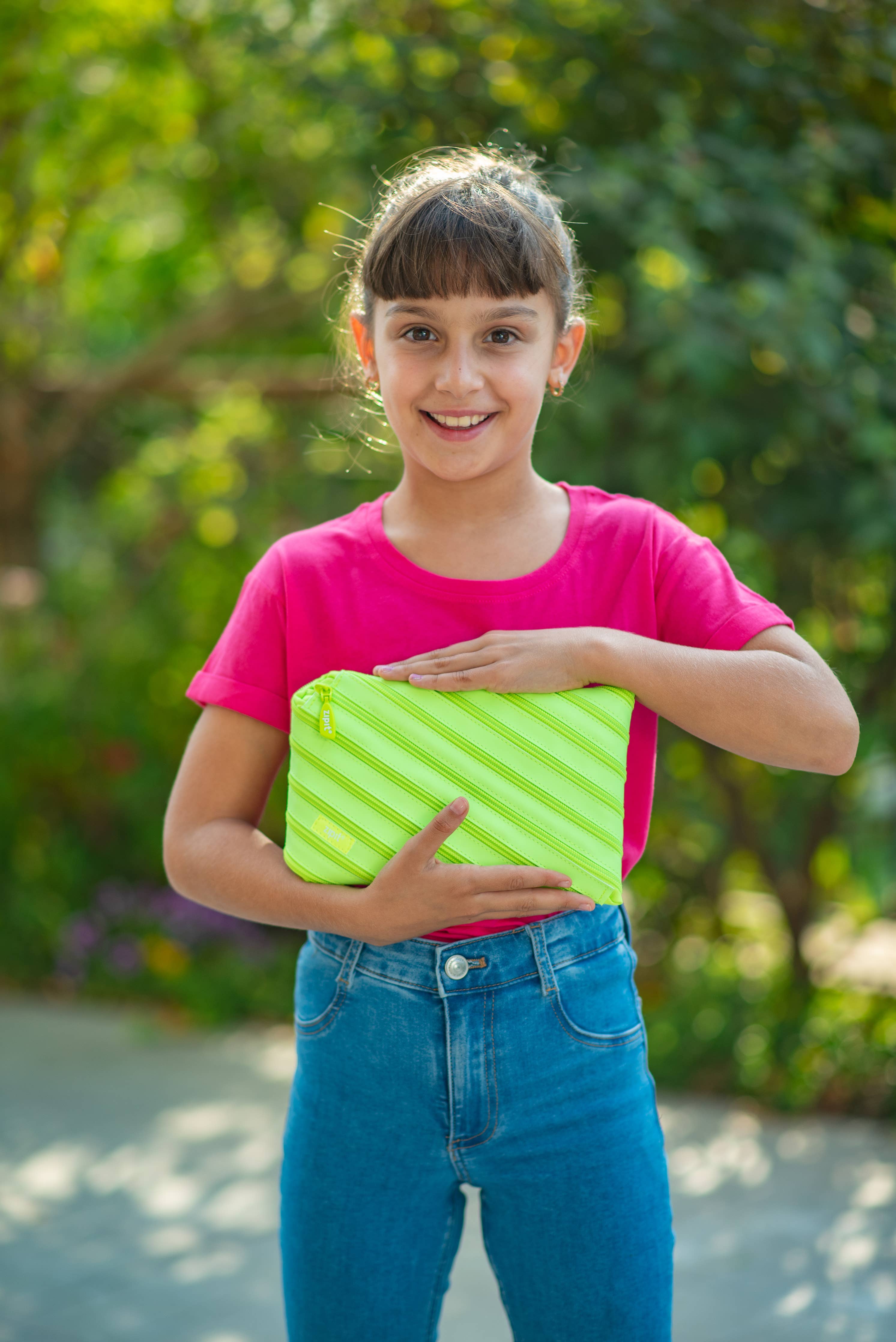 ZIPIT Candy Pencil Case, Glow in The Dark Pouches