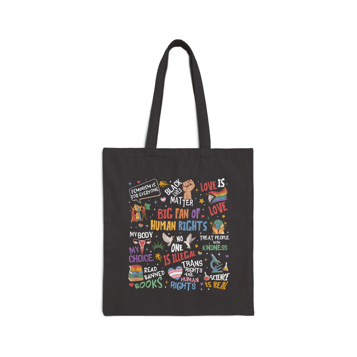 Big Fan of Human Rights - Canvas Tote Bag