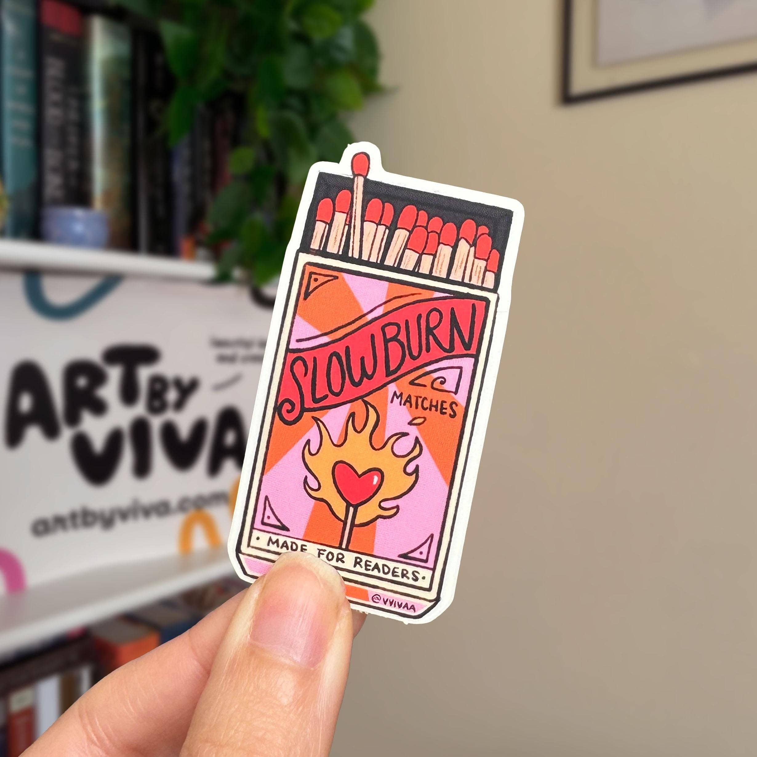 Sticker of a matchbox with &