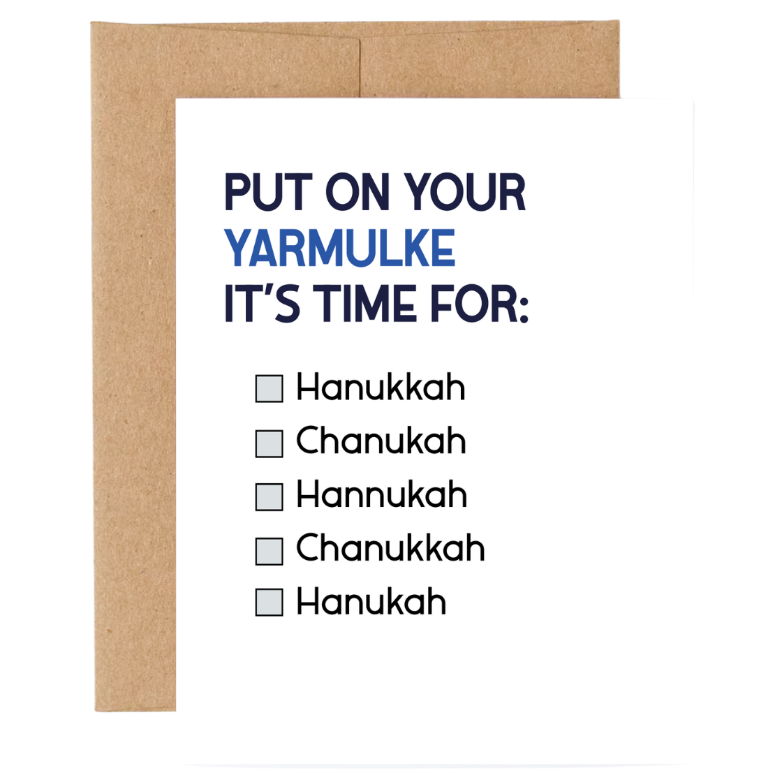 Put on Your Yarmulke Hanukkah Card