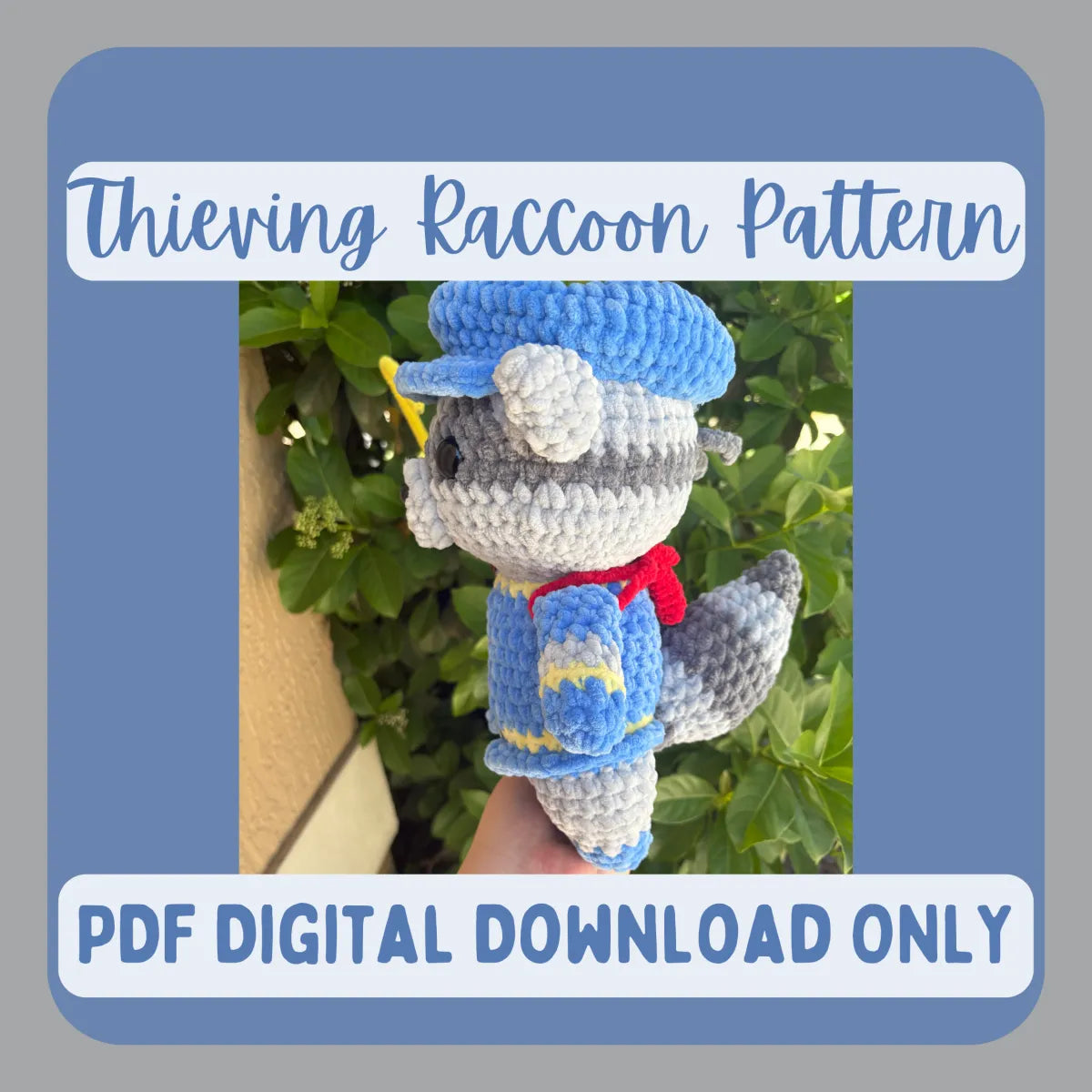 Thieving Raccoon Crochet Pattern - PDF PATTERN ONLY
