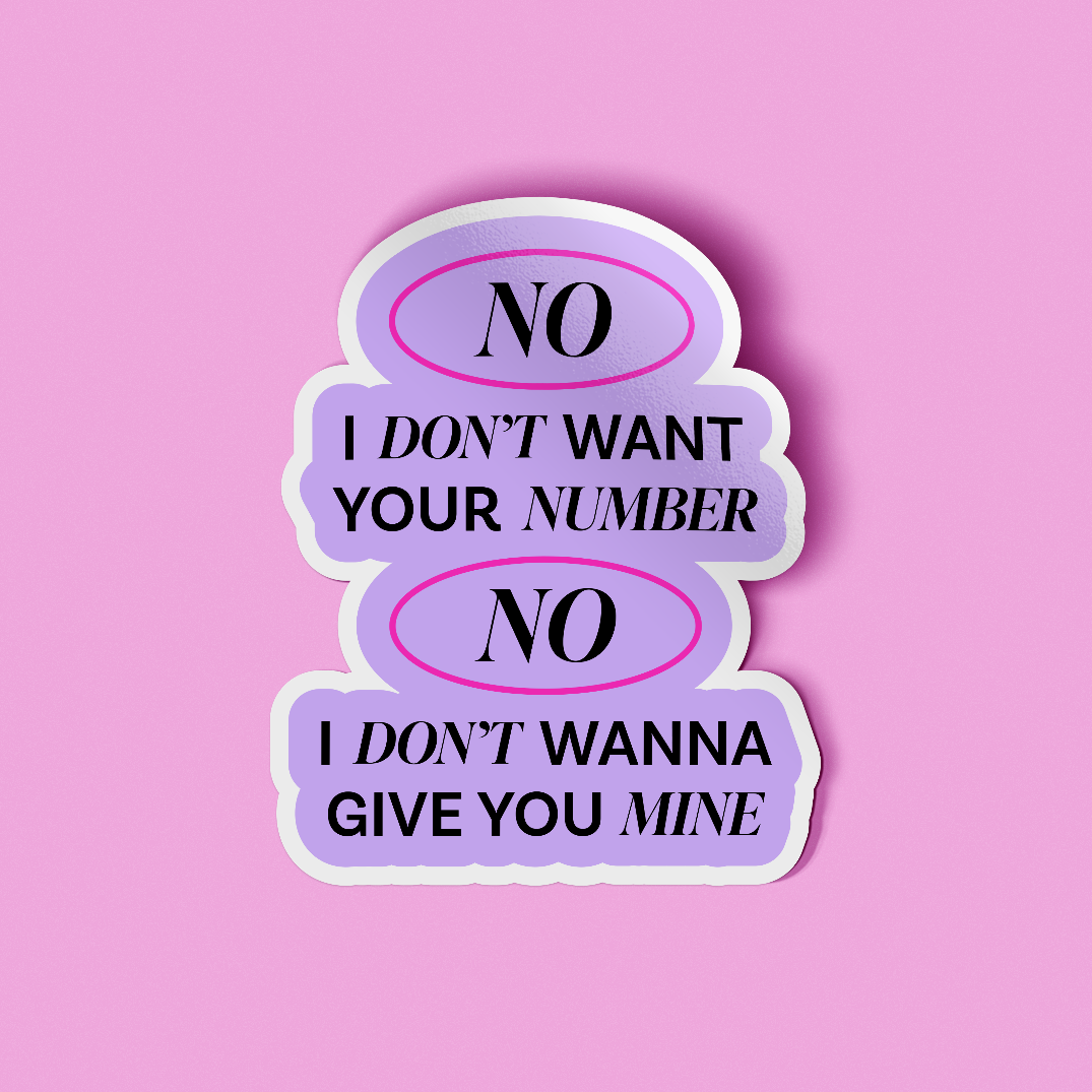 No Scrubs Sticker | 90s Music Quote Vinyl Sticker