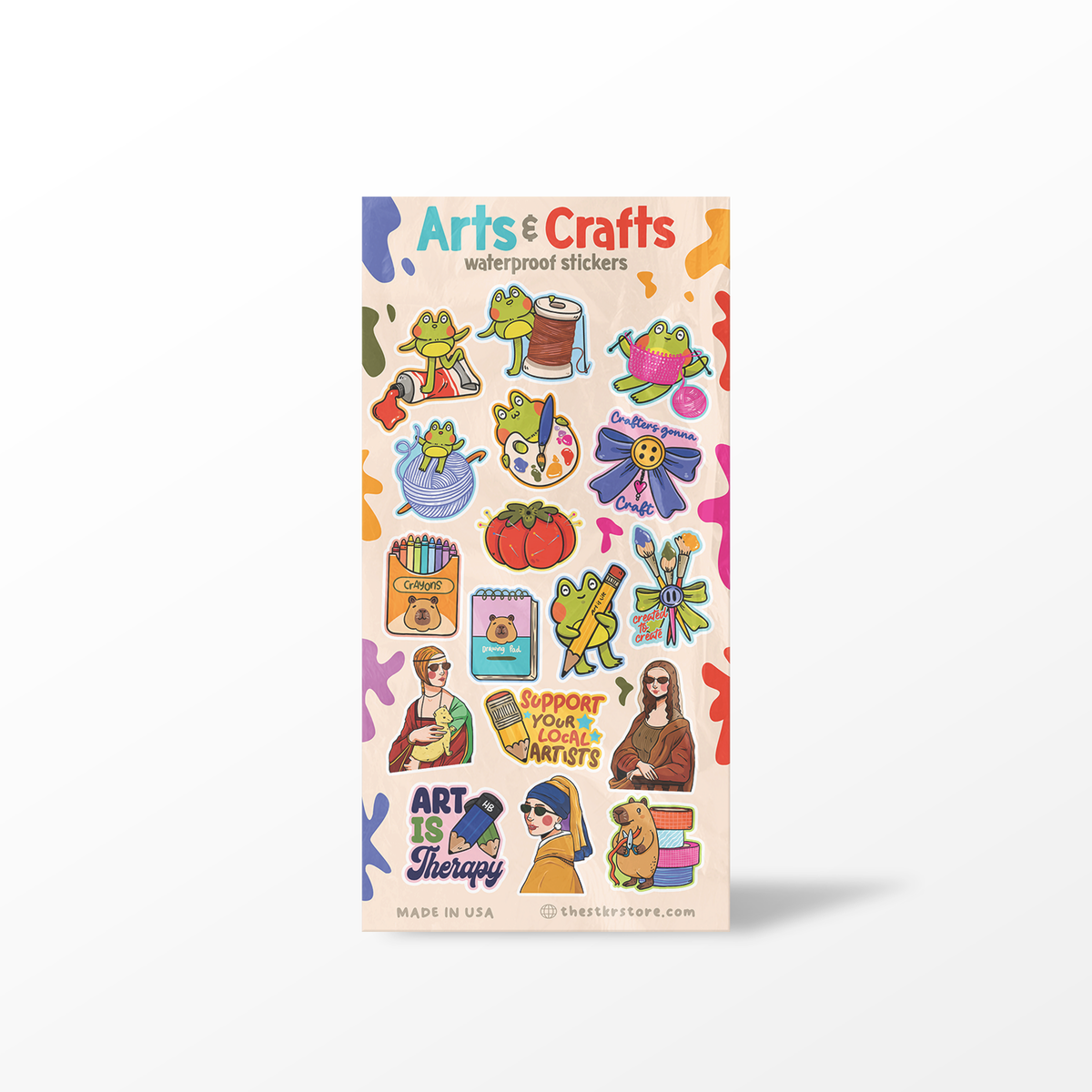 Arts & Crafts sticker sheet