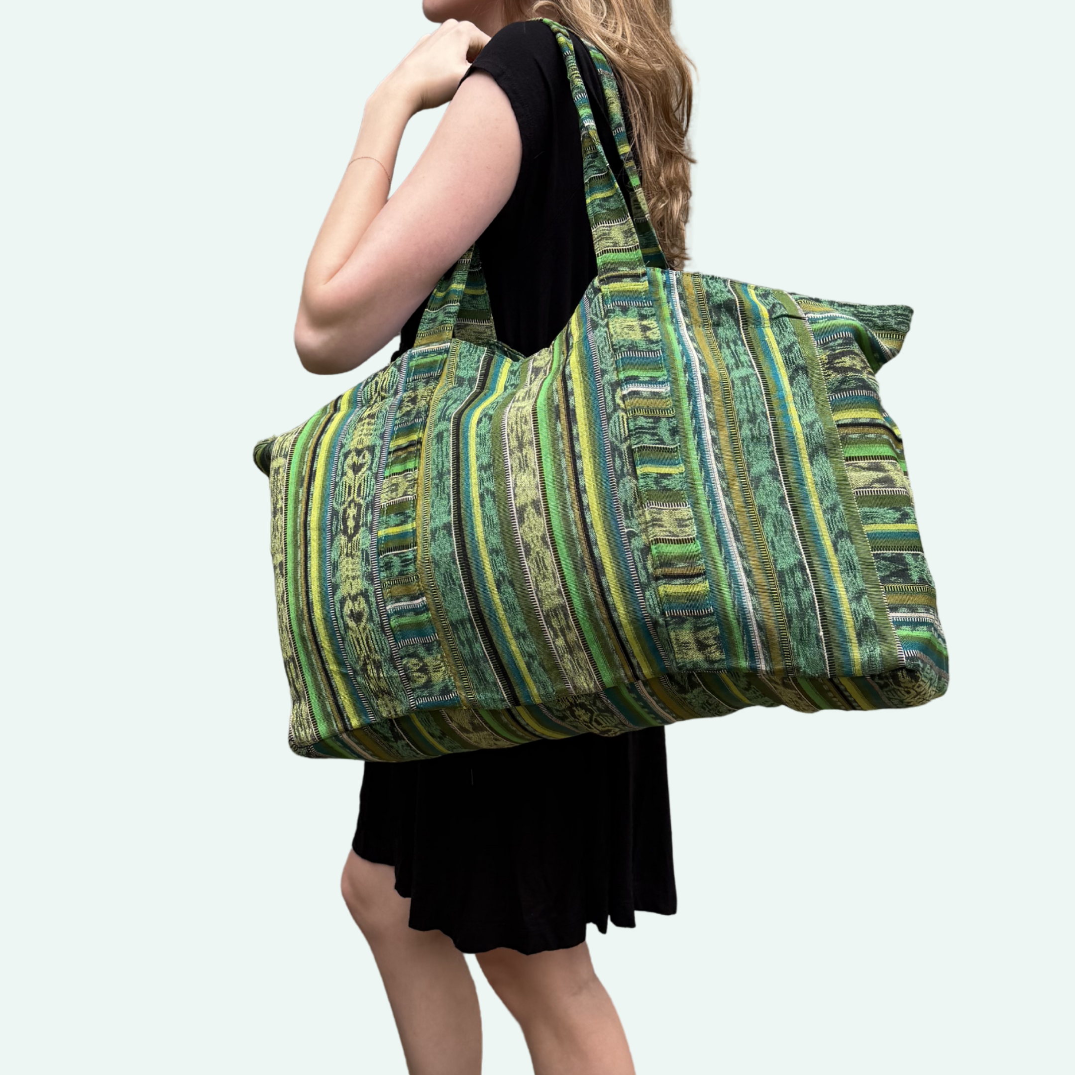 Oversized Corte Beach Tote | Handwoven Guatemalan Pool Bag