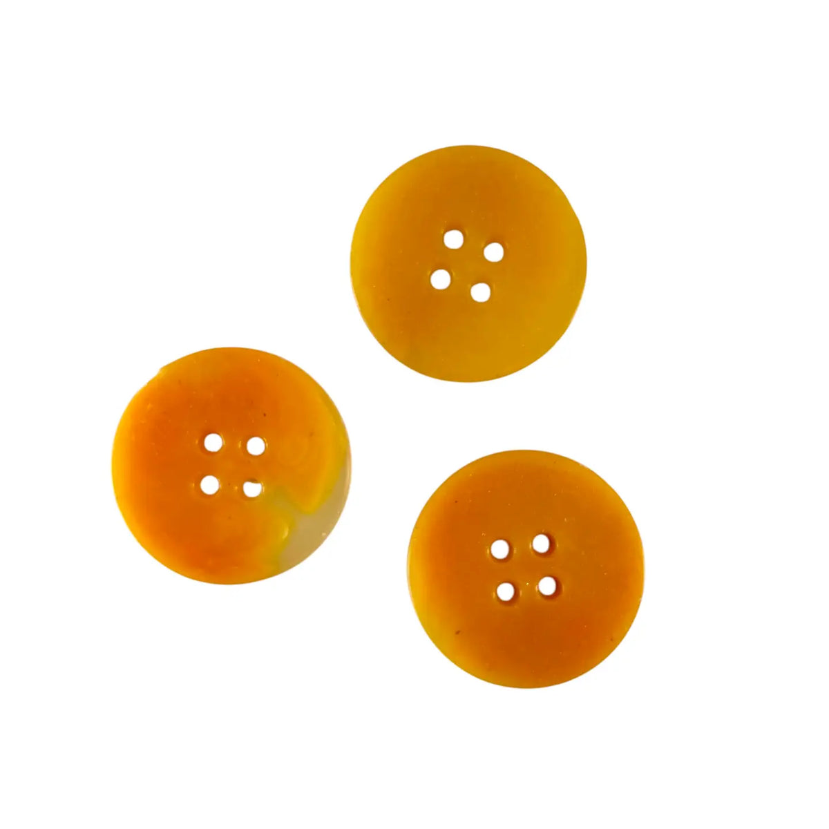 Big Recycled Plastic Buttons - Orange