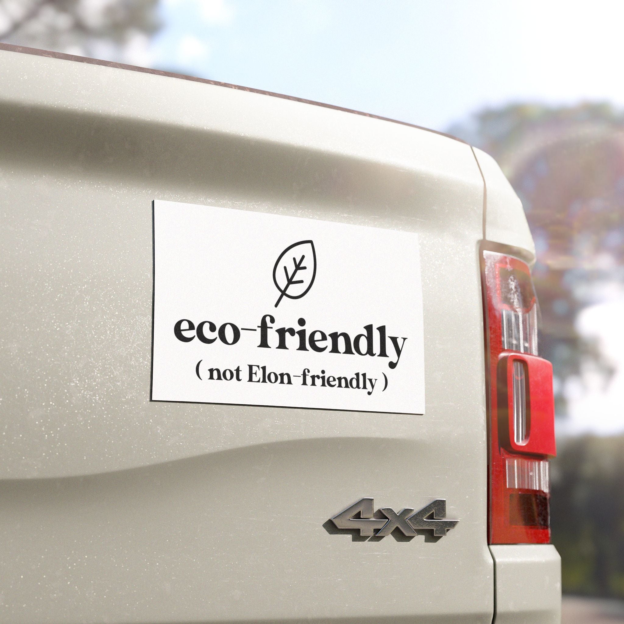 Eco-Friendly, Not Elon-Friendly Tesla Magnet