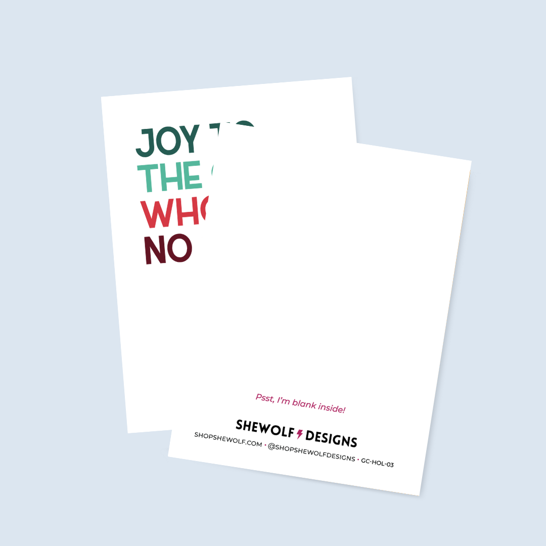 Joy to the Girls Holiday Card