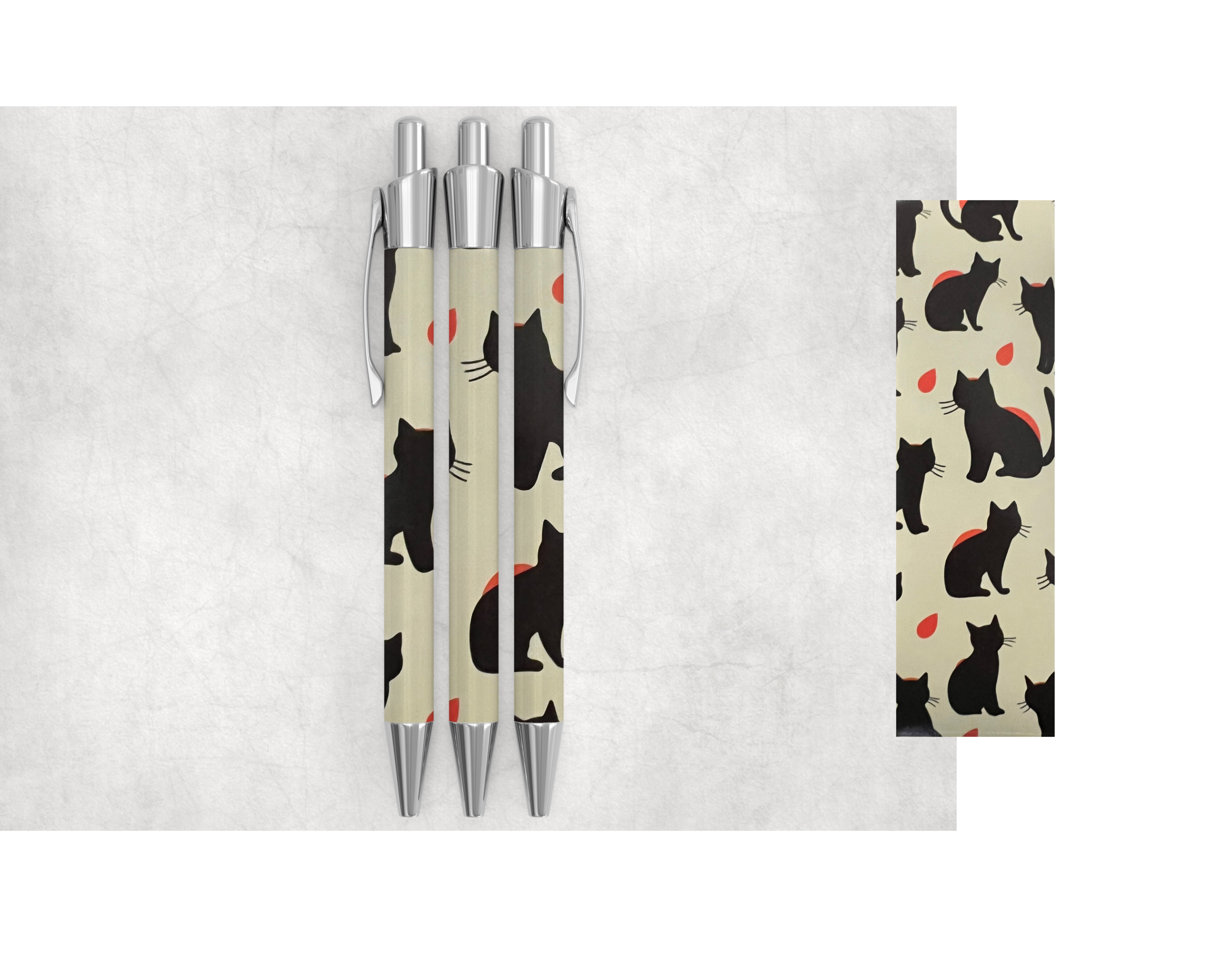 Furry Friend Pens (Set of 2) | Plush-Top Cat Pens | Writing Gift | Bossy Scribes