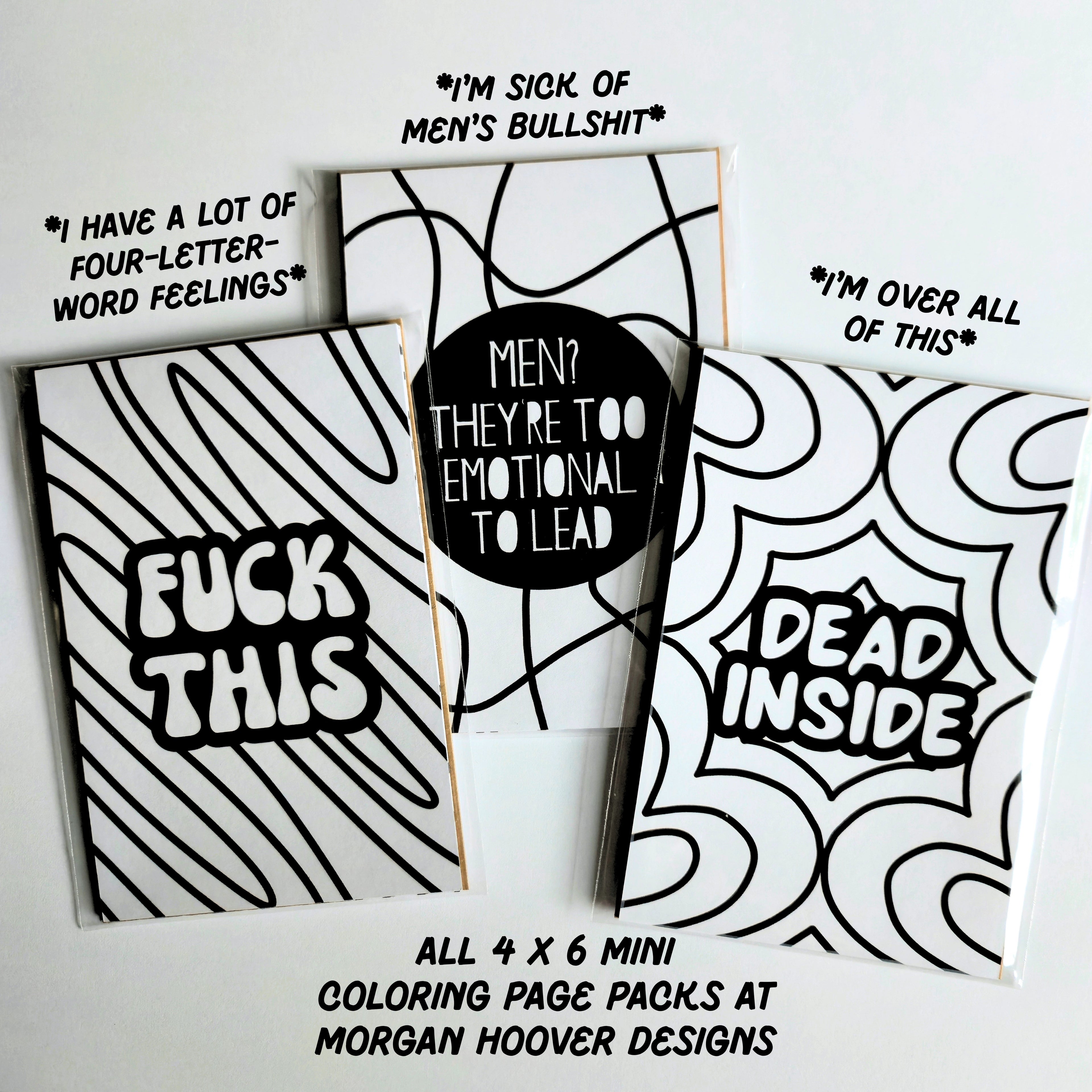 Mini Coloring Pages Pack: "I&