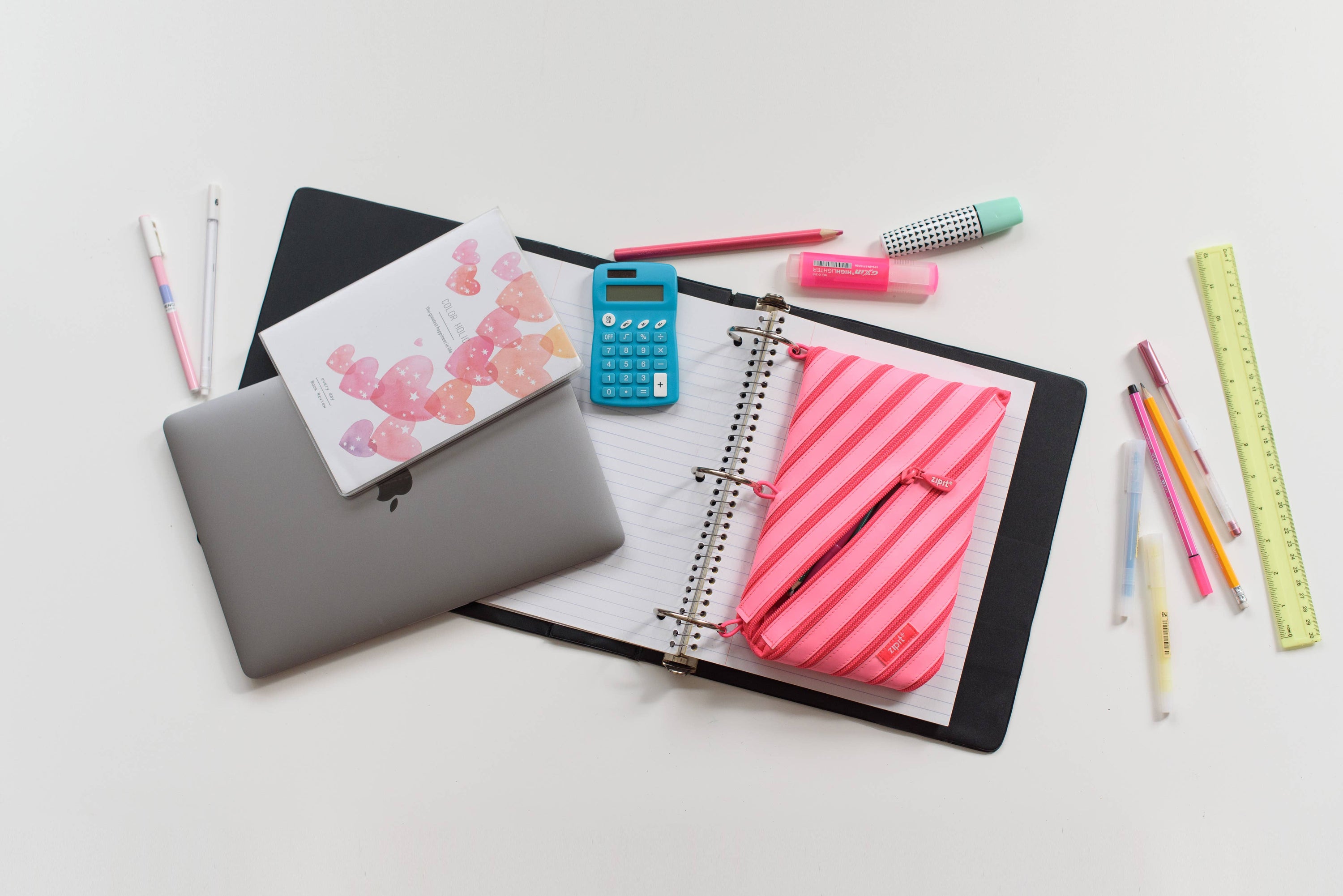 ZIPIT Candy Pencil Case, Glow in The Dark Pouches