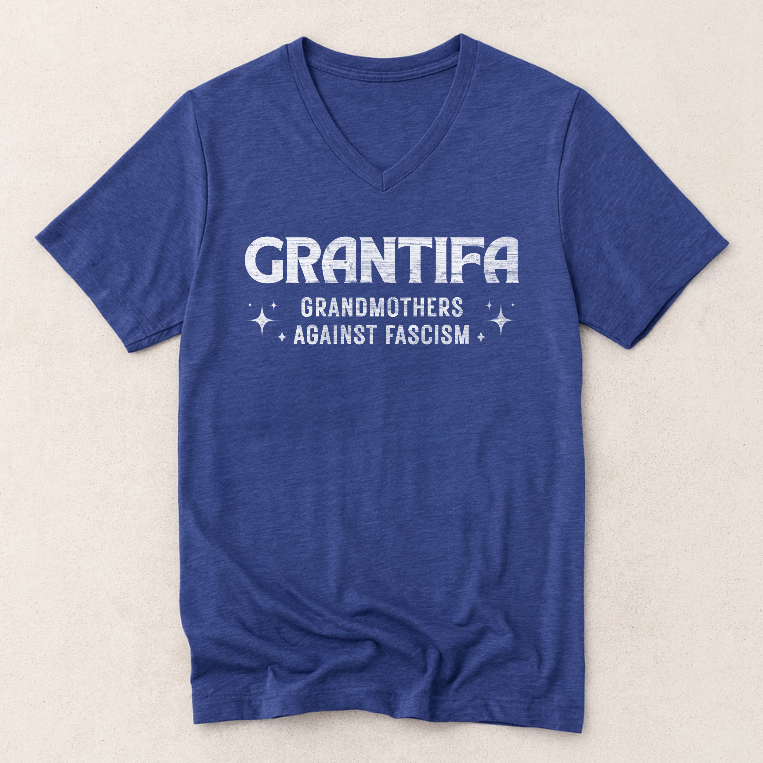 Grantifa Political Resistance V-Neck Shirt, Grandmothers Against Fascism