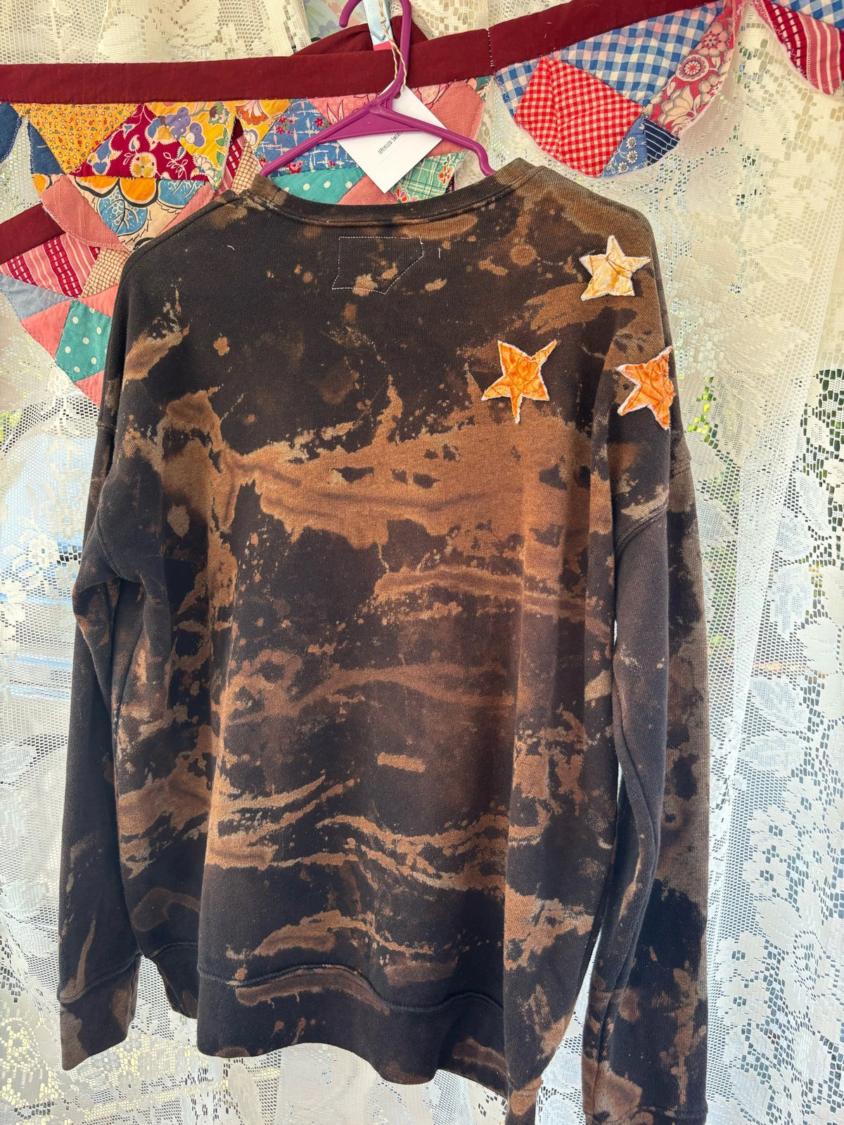 Upcycled fall sweatshirt