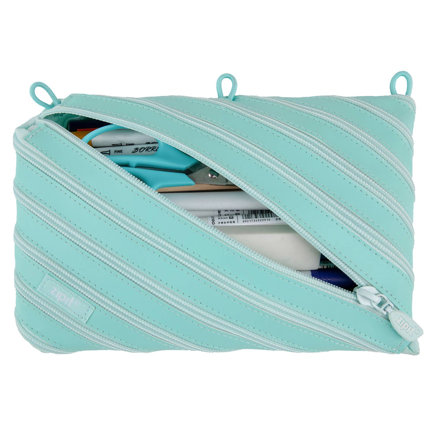 ZIPIT Candy Pencil Case, Glow in The Dark Pouches