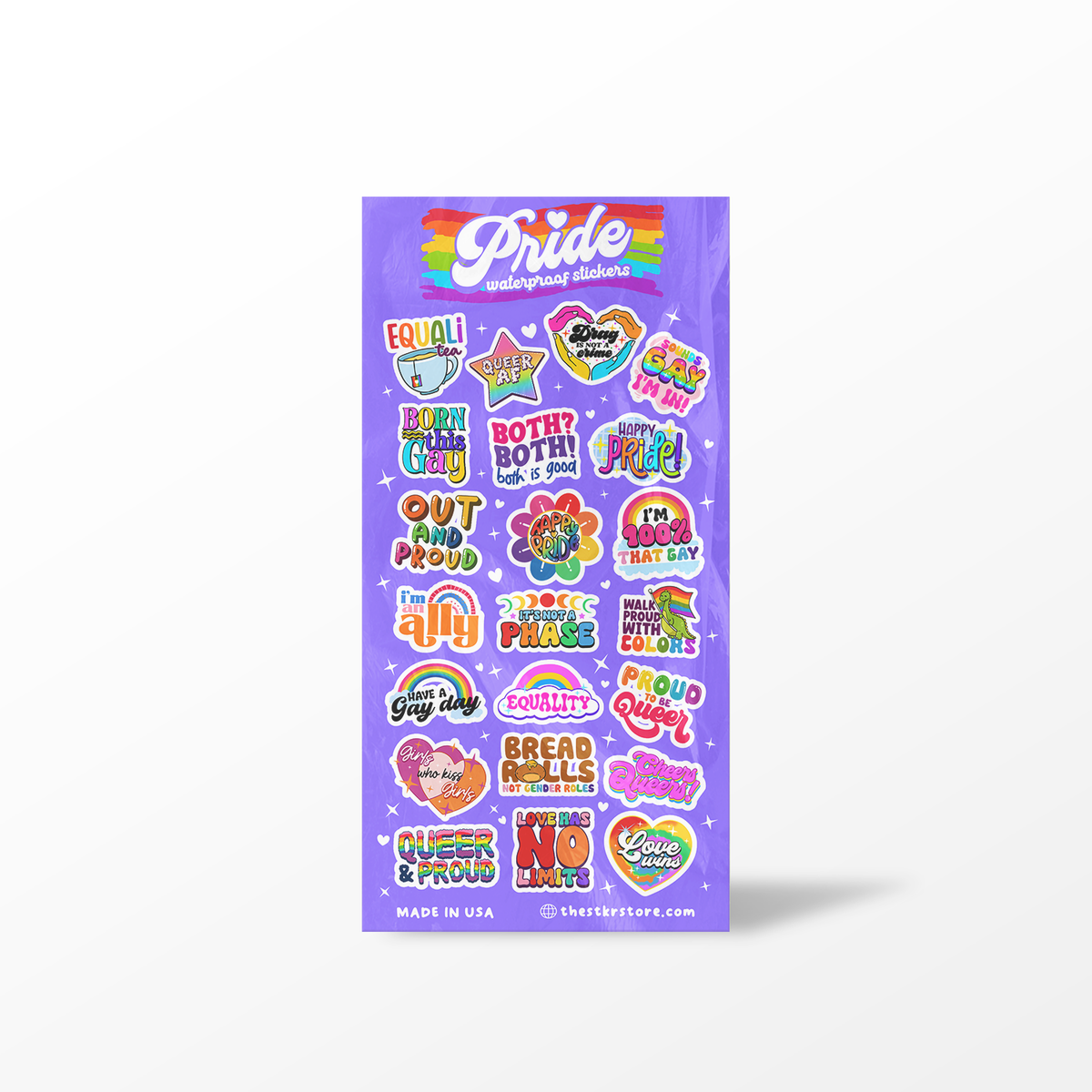 Pride sticker sheet