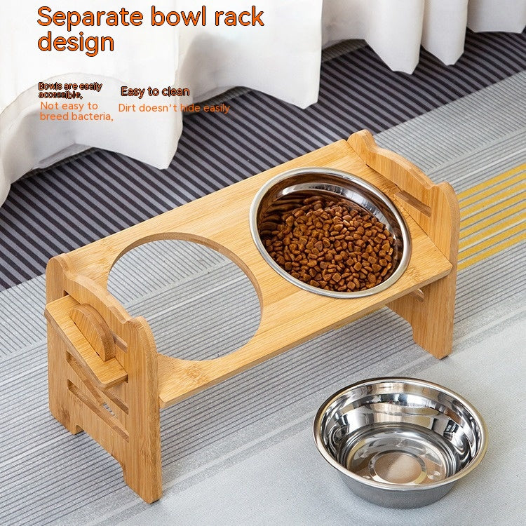 The Ergonomic Elevate Wooden Feeding Station
