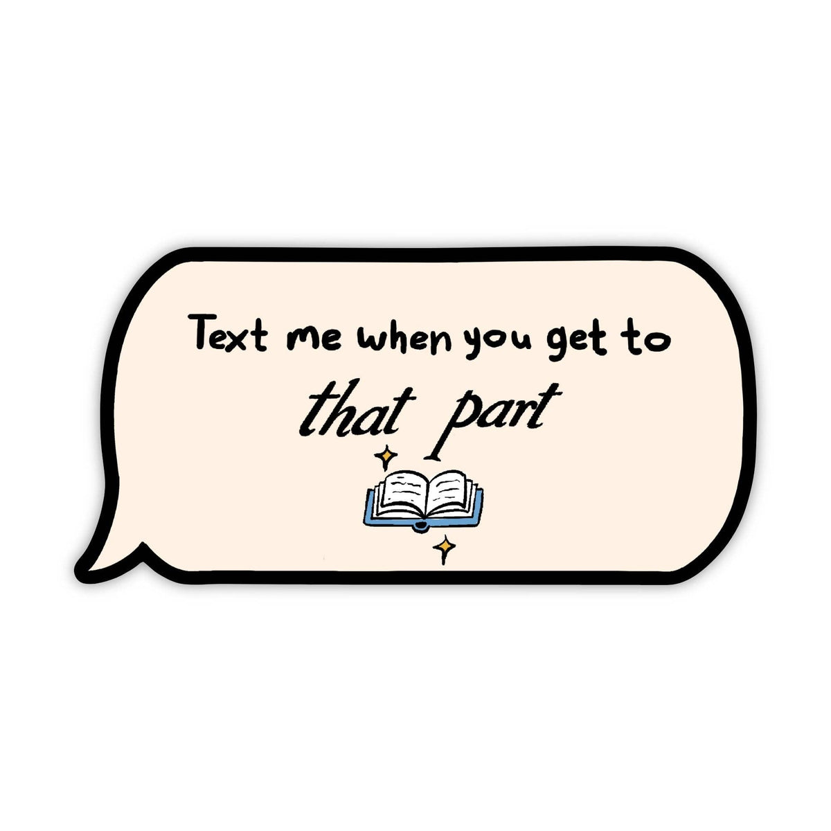 Speech bubble with text &