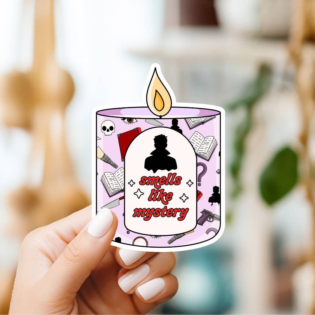 Smells Like Trope Candle Sticker | Romance Reader Vinyl Sticker Collection