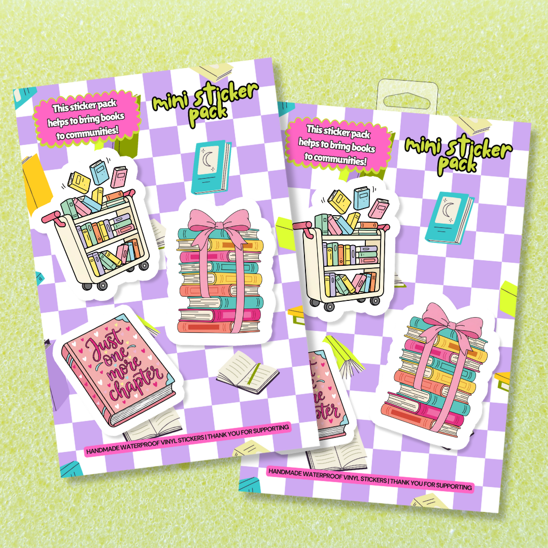 Bookish Reading Waterproof Vinyl Sticker Sheet | Charity Edition
