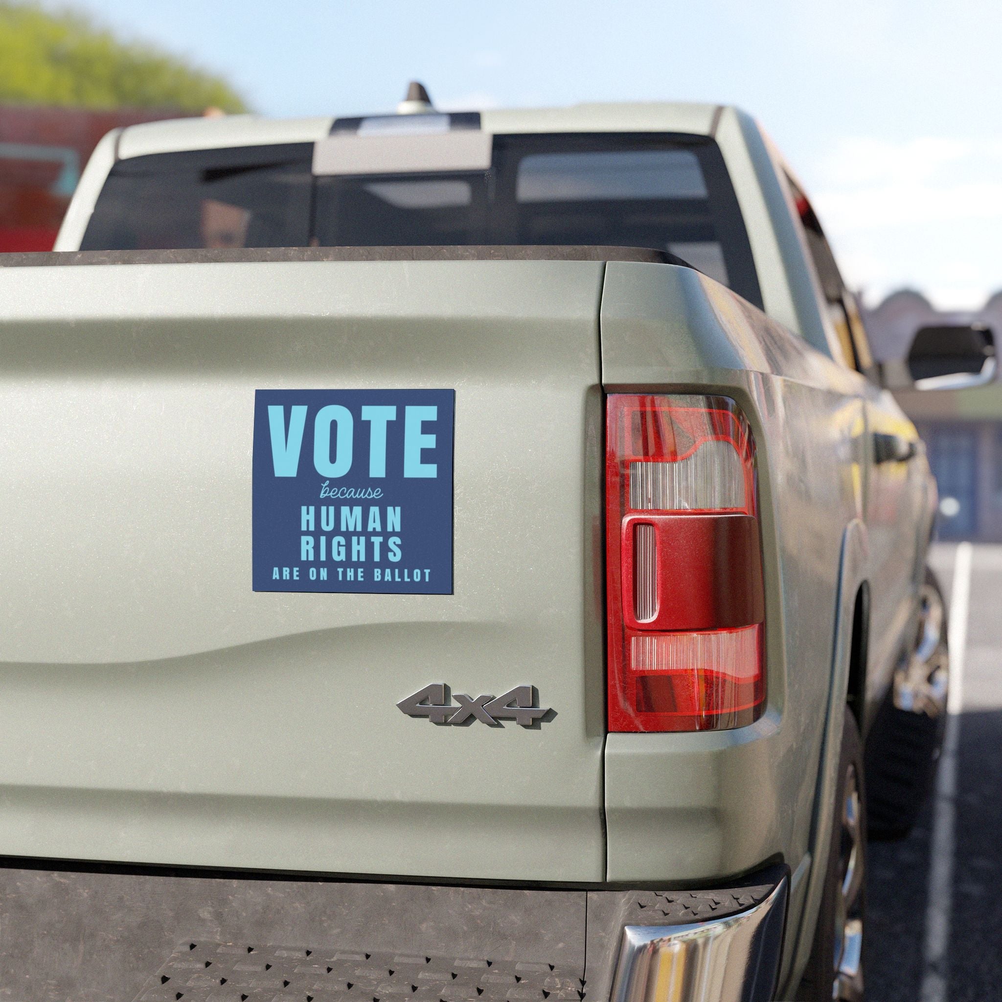 Vote Because Human Rights Are on the Ballot Car Magnet