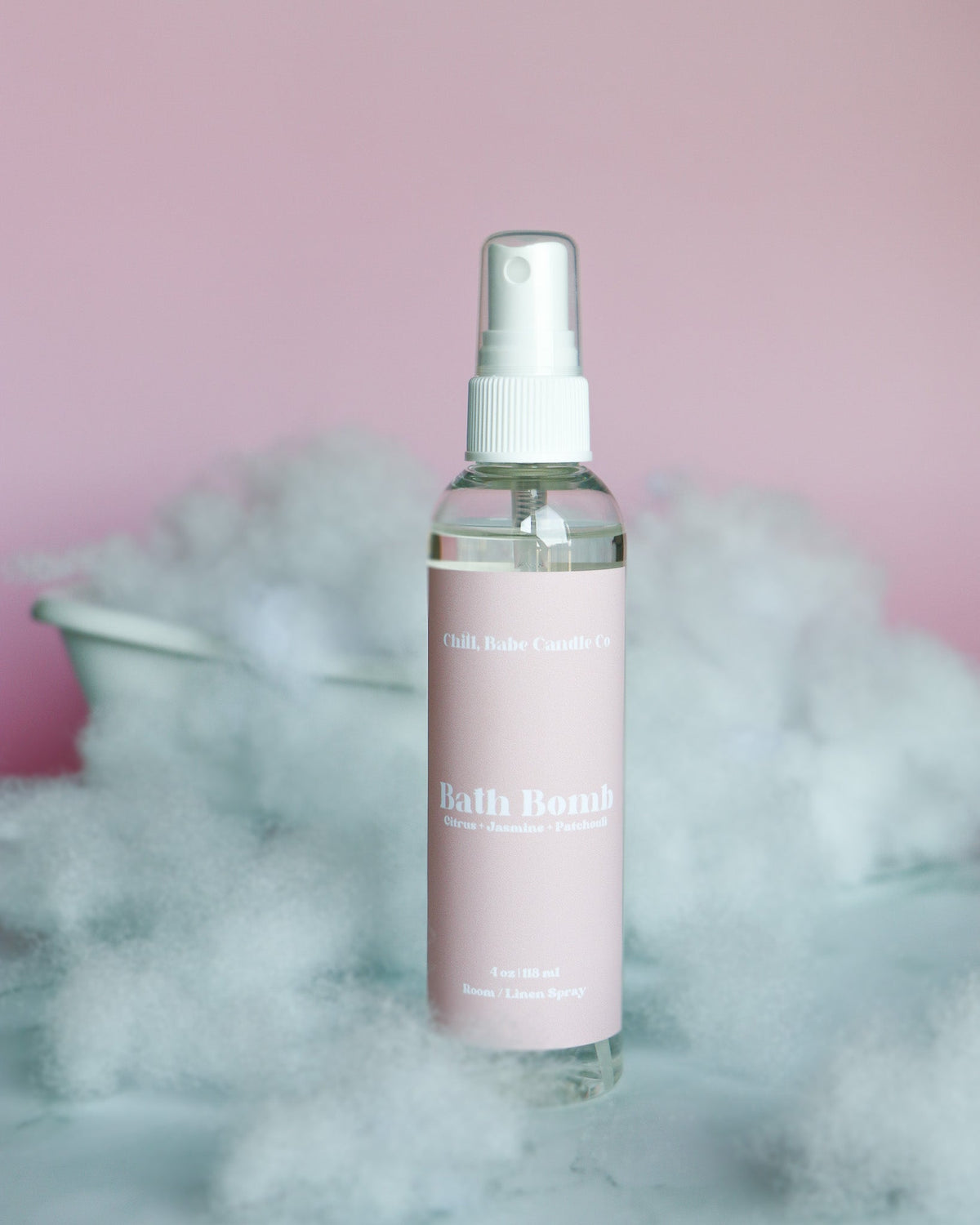 Bath Bomb Room & Linen Spray | Citrus + Jasmine + Patchouli