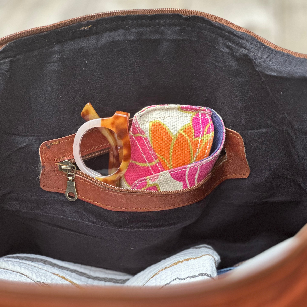 Kilim & Leather Weekender Bag